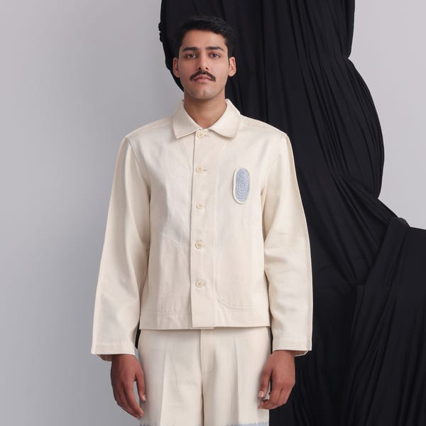 MARGN — Epidermis Overshirt- Off-White
