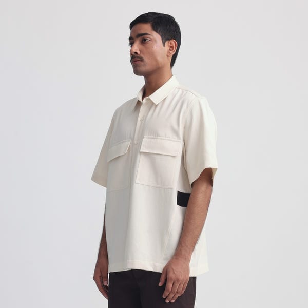 MARGN — Applet Uniform Shirt- Off-White