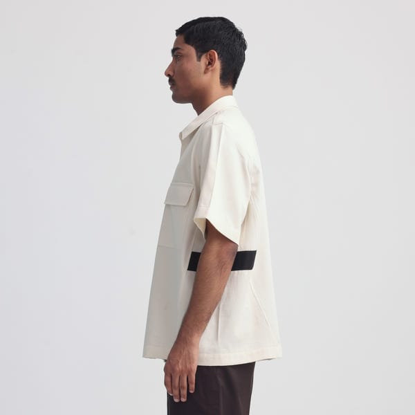 MARGN — Applet Uniform Shirt- Off-White