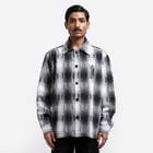 Medullary Ombre Checks Shirt- Black view 2