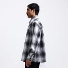 Medullary Ombre Checks Shirt- Black view 3