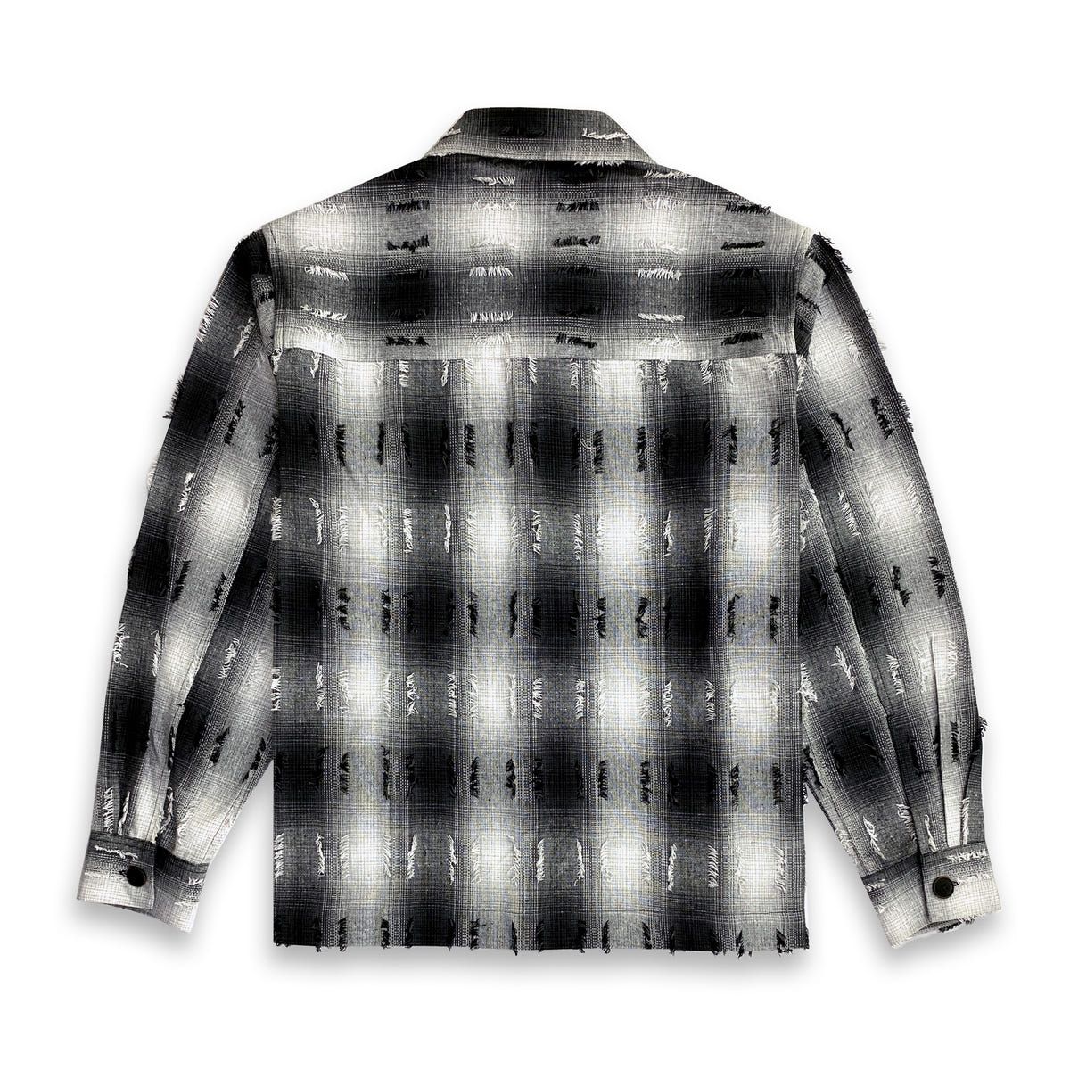 Medullary Ombre Checks Shirt- Black - image 6