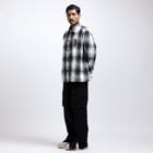 Medullary Ombre Checks Shirt- Black view 8