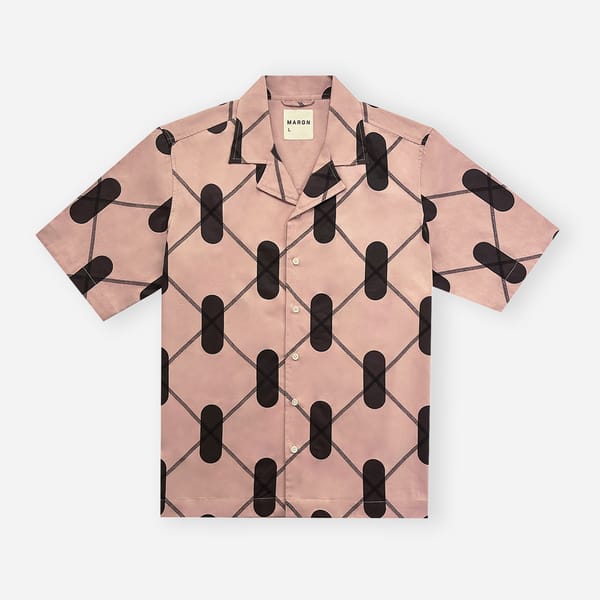 MARGN — DNA Argyle Shirt- Salmon