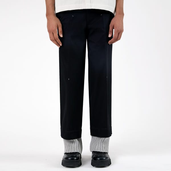MARGN — Regiment Knit Layered Pants- BL