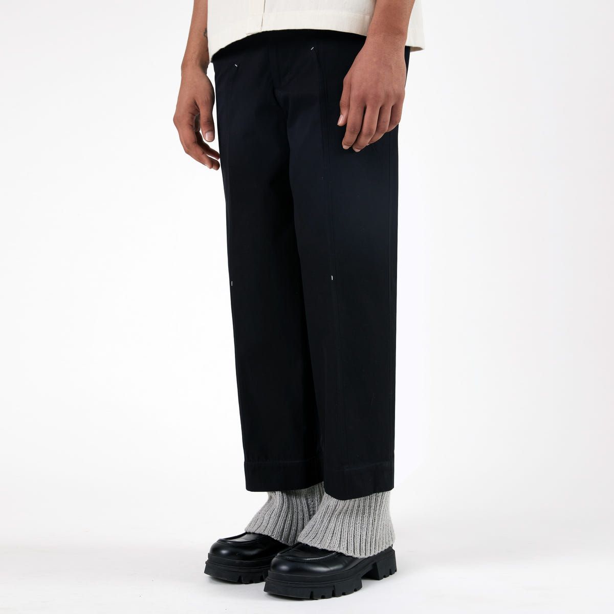 Regiment Knit Layered Pants- BL - image 2