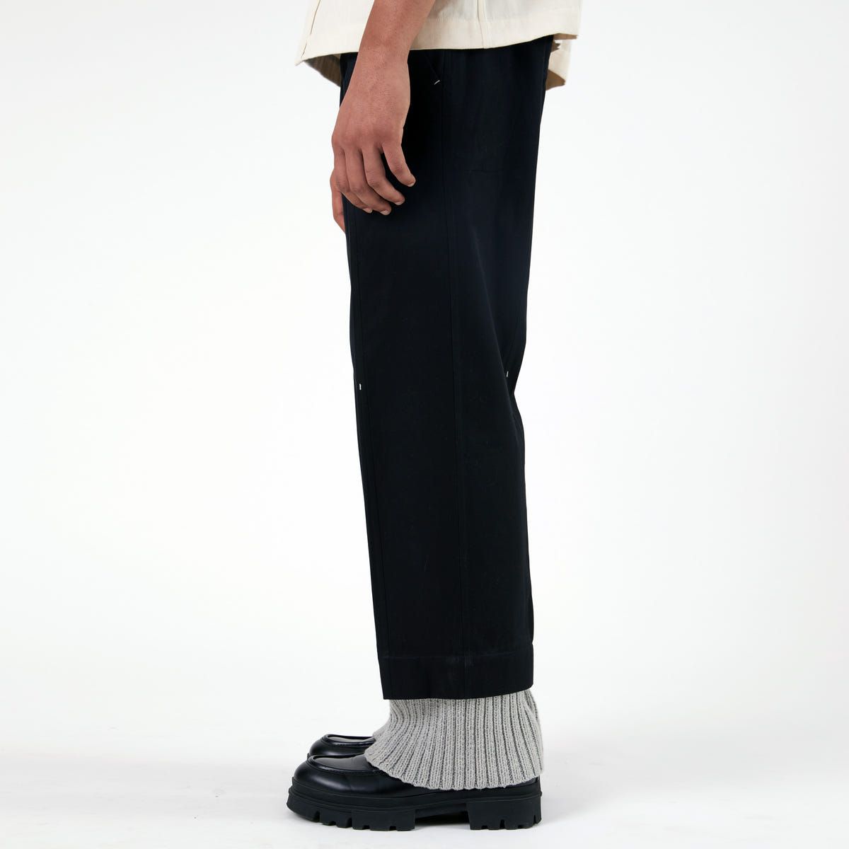 Regiment Knit Layered Pants- BL - image 3