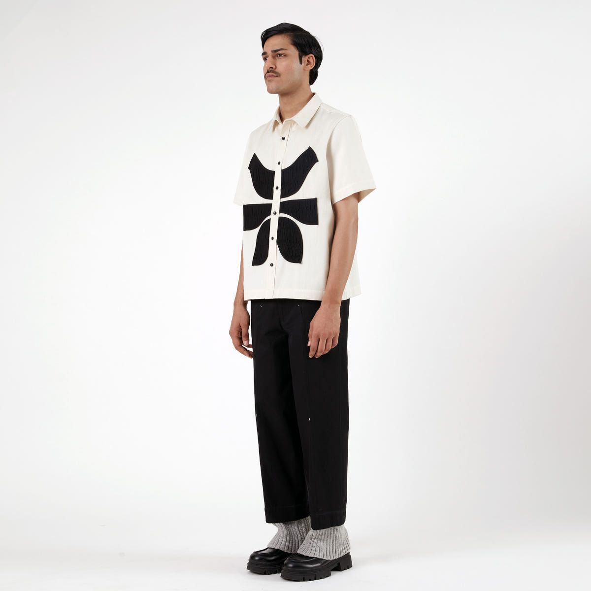 Regiment Knit Layered Pants- BL - image 5
