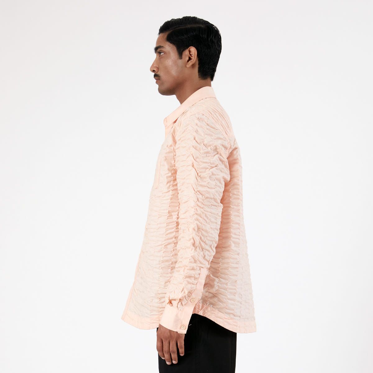 Actin Wrinkled Shirt- Salmon - image 3