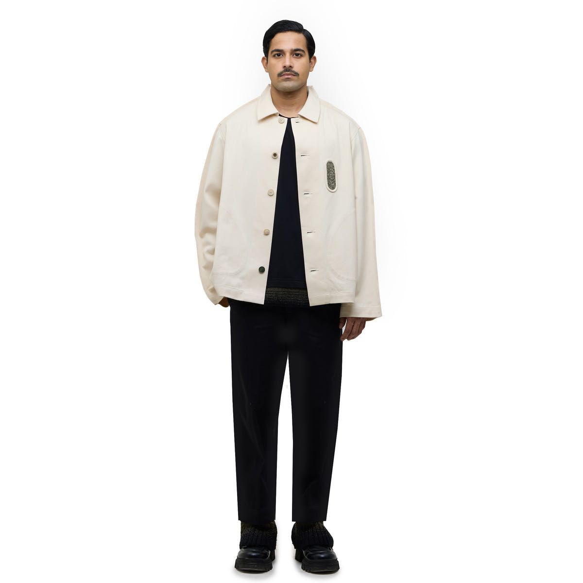 Epidermis Overshirt- Off White- 02 - image 6