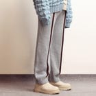 Fibula Striped Hand-knitted Trousers- Sky Blue view 2