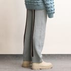 Fibula Striped Hand-knitted Trousers- Sky Blue view 3