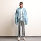 Fibula Striped Hand-knitted Trousers- Sky Blue view 4