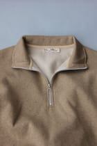 Oatmeal Marl Quarter Zipper view 2