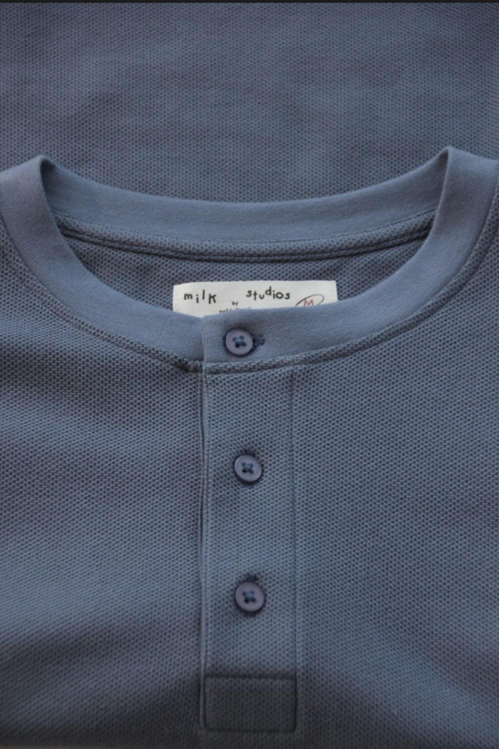Dock Side Henley - Steel Blue - image 6