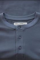 Dock Side Henley - Steel Blue view 6
