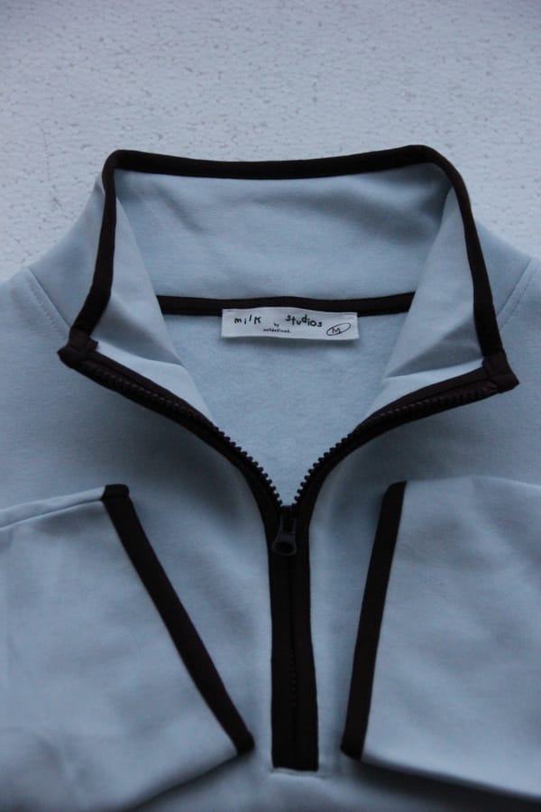 Milk Studios — Snow Cone Quarter Zipper - Sky Blue