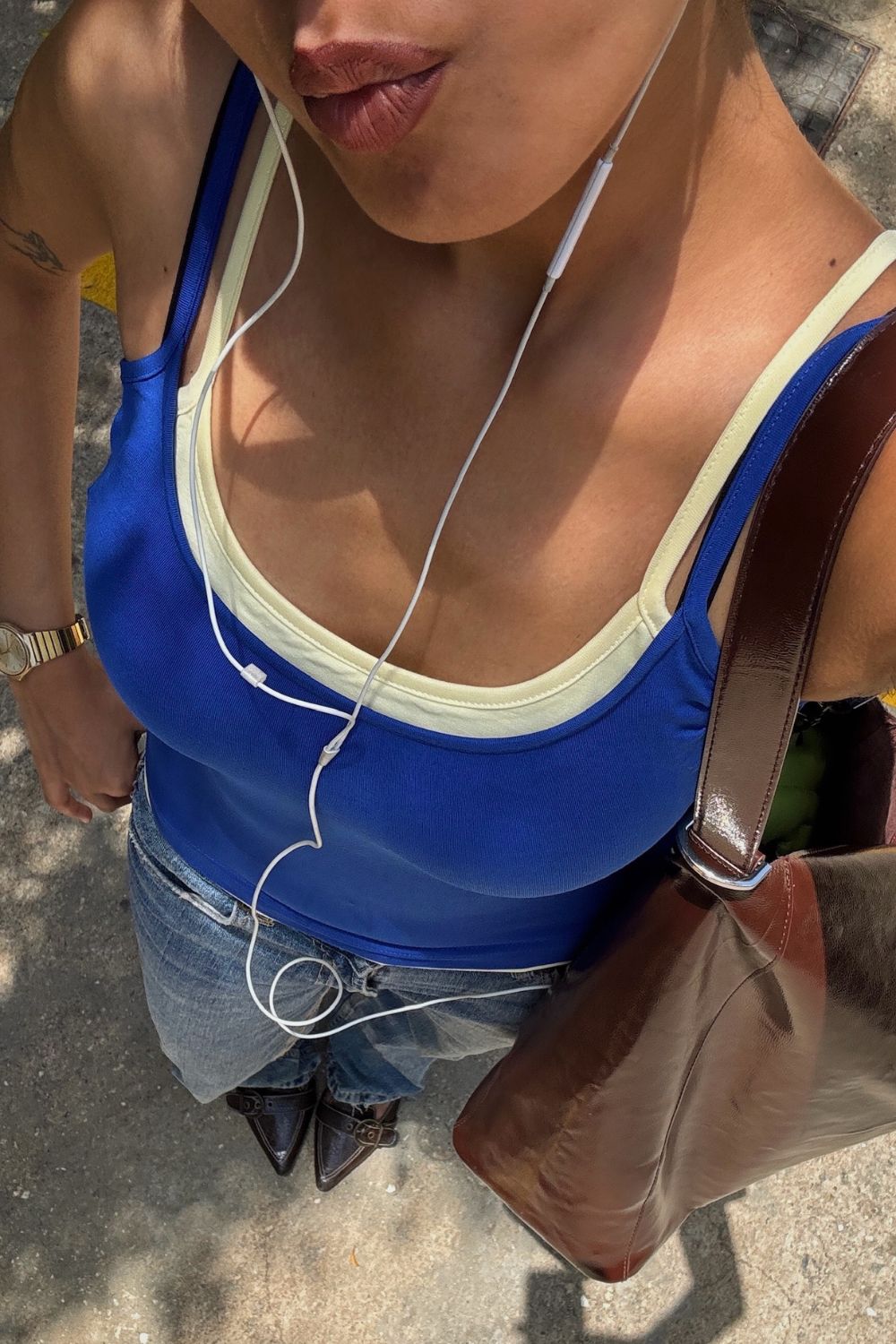 Double Scoop Tank - Cobalt Blue - image 2