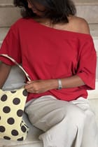 Late Checkout Off Shoulder Red view 7