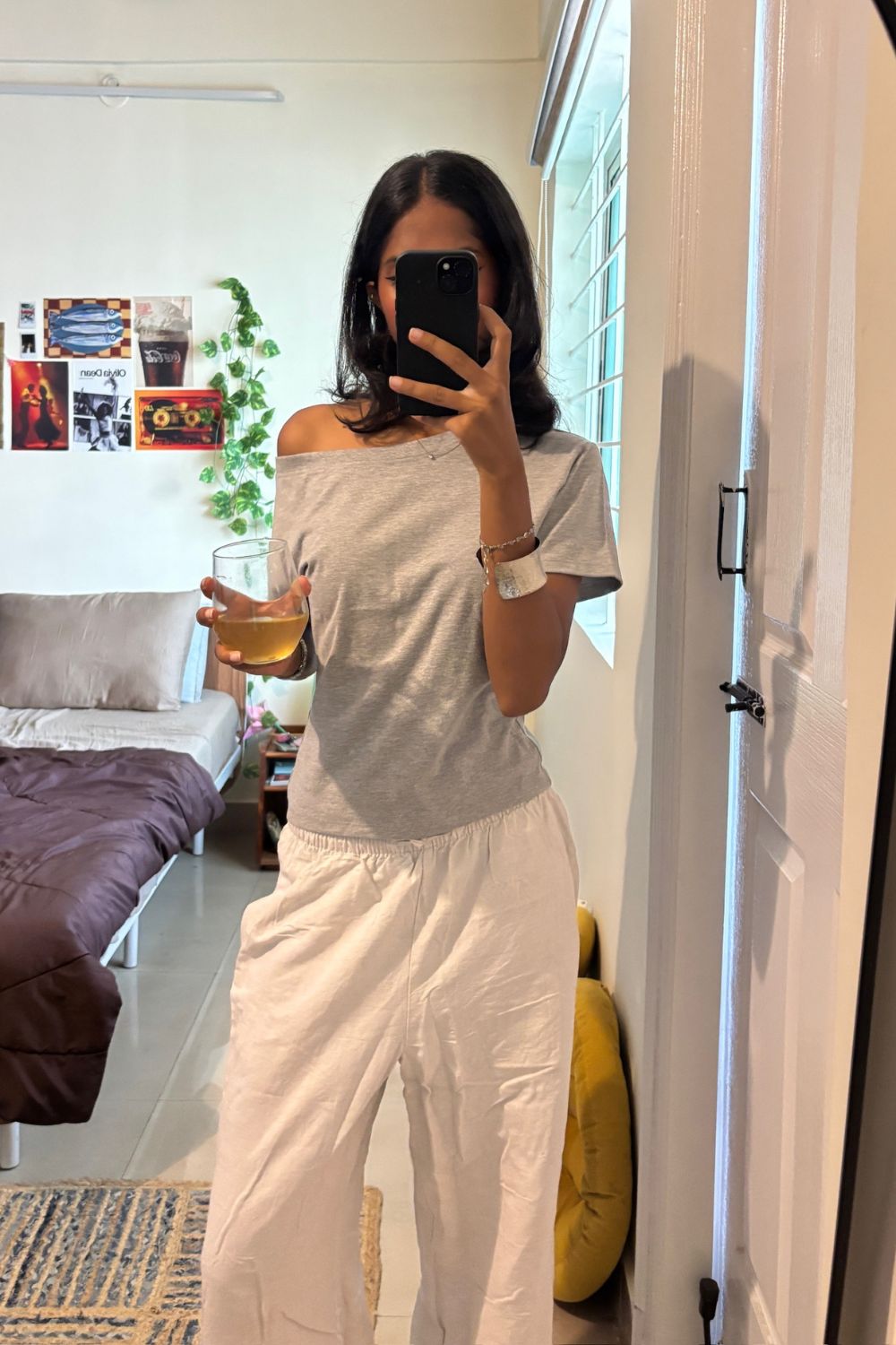 Off the Record - Grey Off Shoulder - image 6