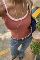 Double Scoop Tank - Pink view 2