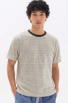 Burnt Toast Stripe tee view 1