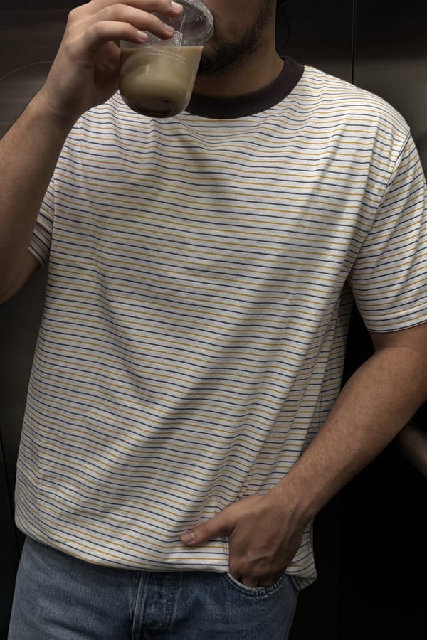 Milk Studios — Burnt Toast Stripe tee