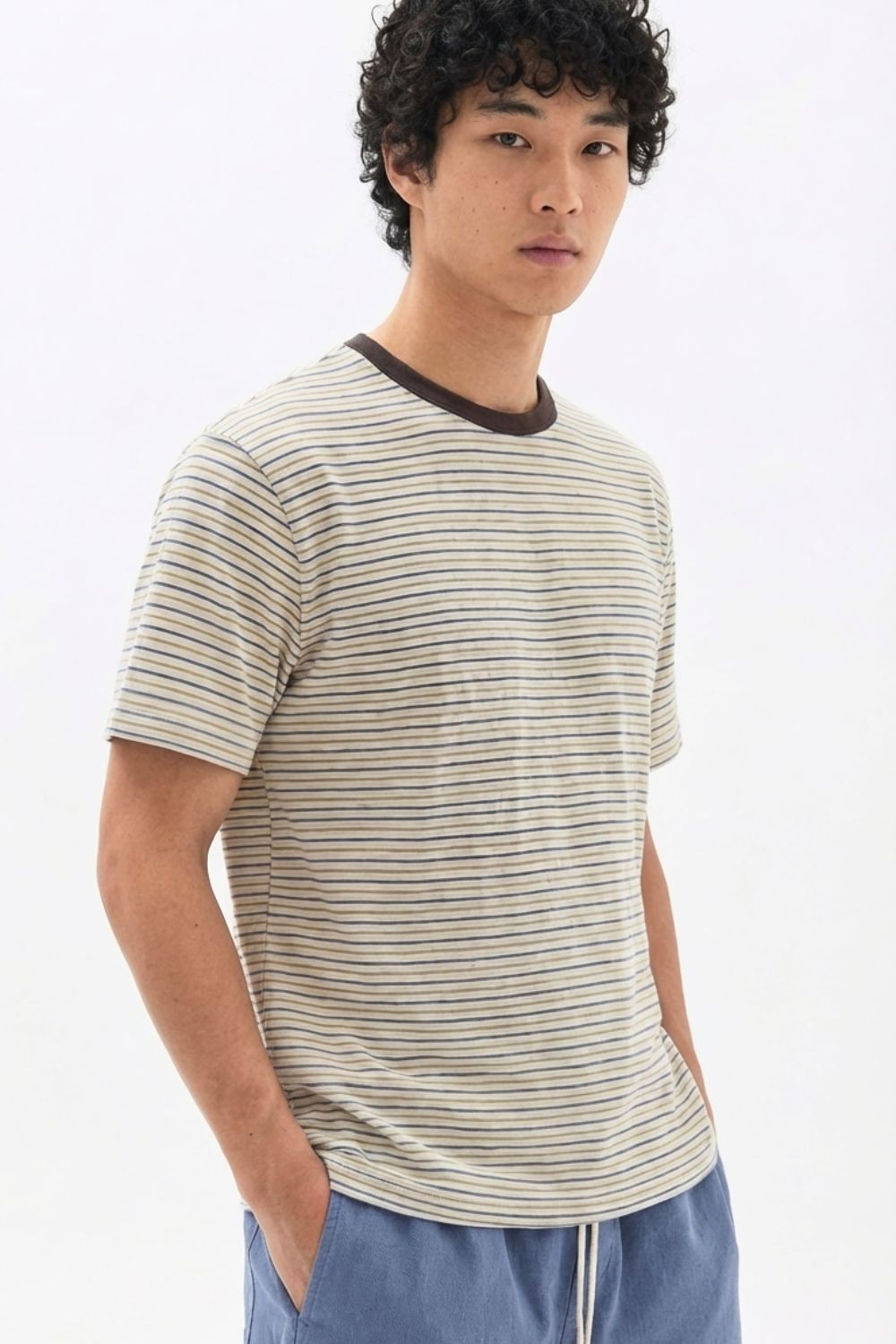 Burnt Toast Stripe tee - image 4