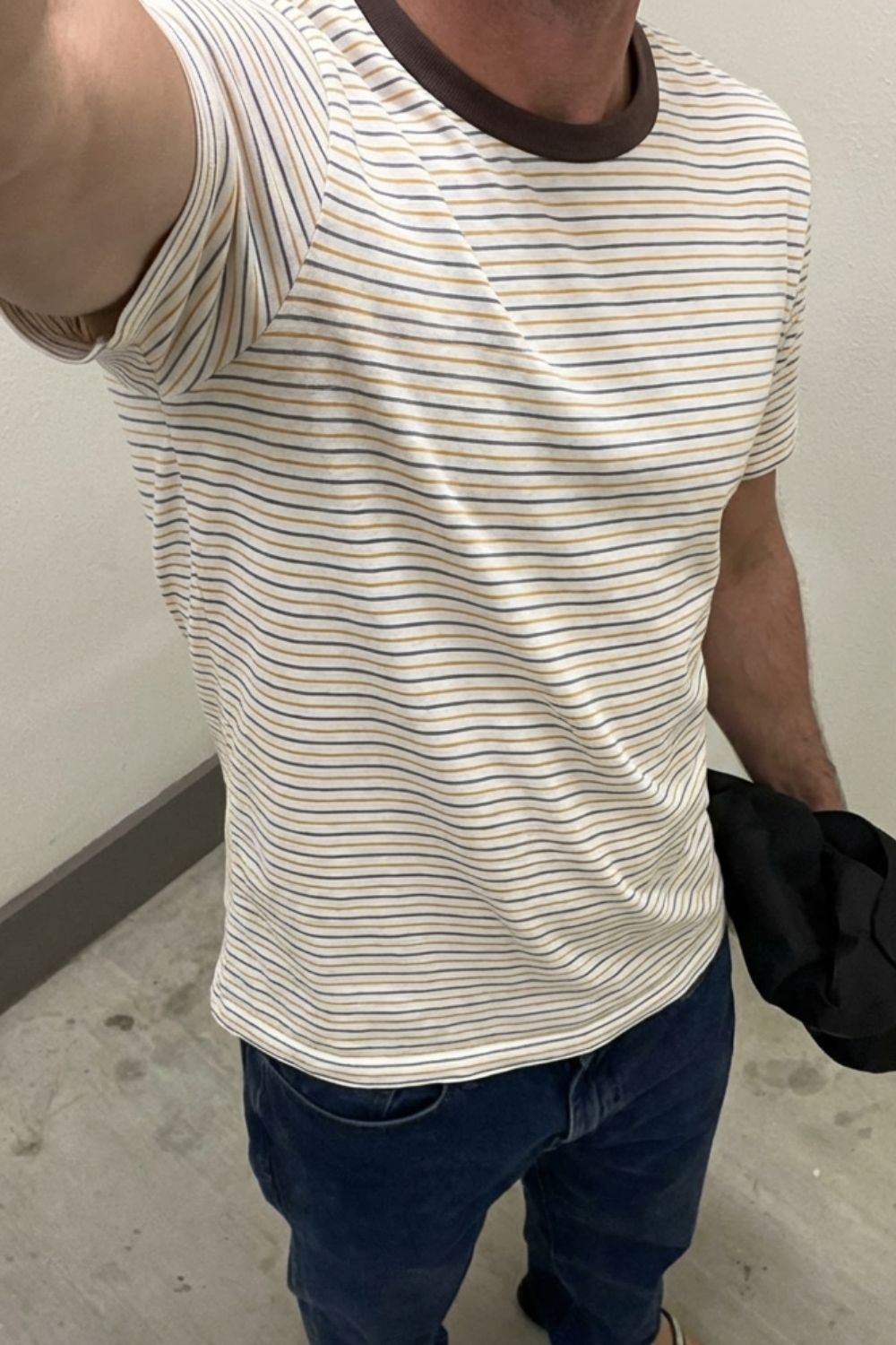 Burnt Toast Stripe tee - image 5