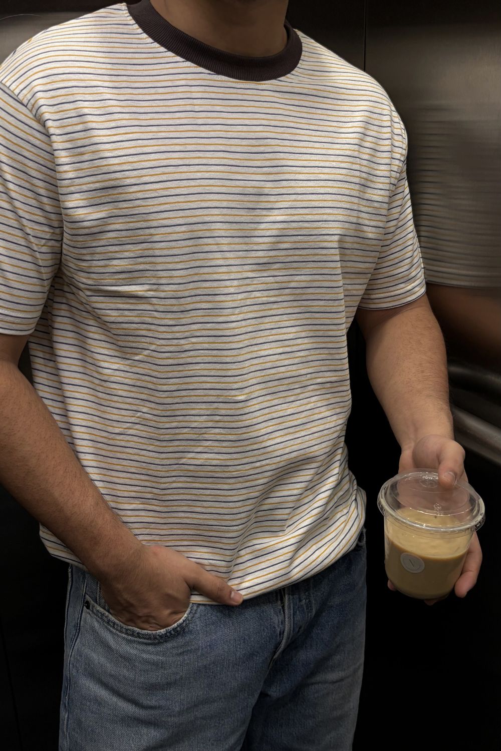 Burnt Toast Stripe tee - image 8