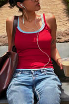 Double Scoop Tank - Red & Blue view 1