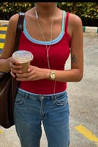Double Scoop Tank - Red & Blue view 2