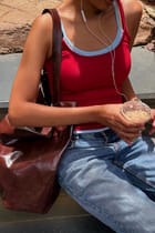 Double Scoop Tank - Red & Blue view 4