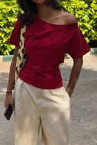 Off the Record -  Red Off Shoulder view 5