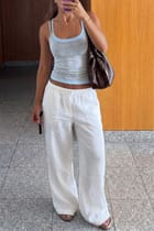 Double Scoop Tank - Grey & Blue view 1