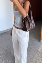 Double Scoop Tank - Grey & Blue view 7