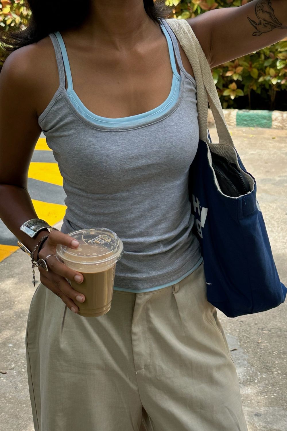 Double Scoop Tank - Grey & Blue - image 9