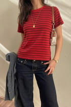 Retro Red Tee view 9