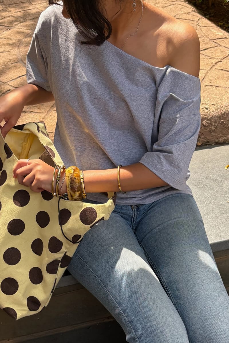 Late Checkout Off Shoulder Grey