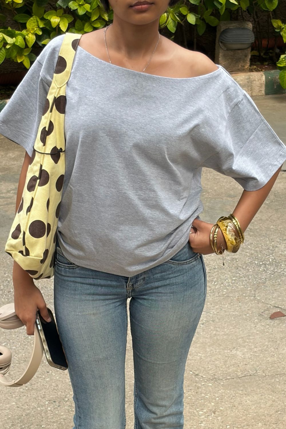 Late Checkout Off Shoulder Grey - image 6