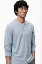 Daybreak Henley - Sky Blue view 1