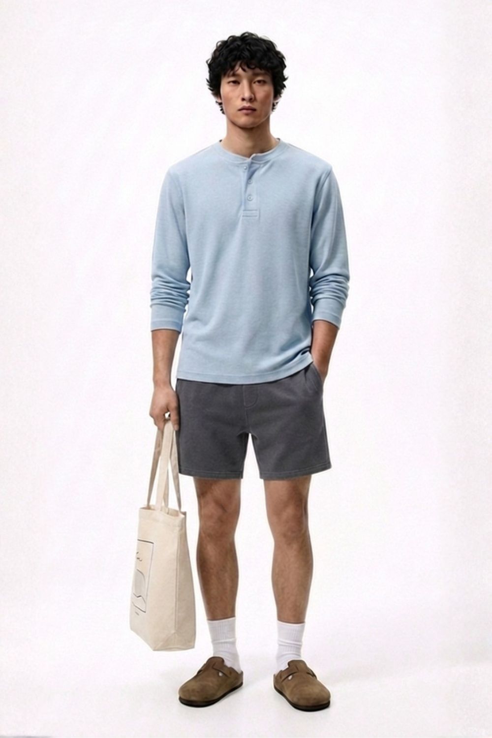Daybreak Henley - Sky Blue - image 13