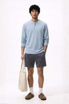 Daybreak Henley - Sky Blue view 13