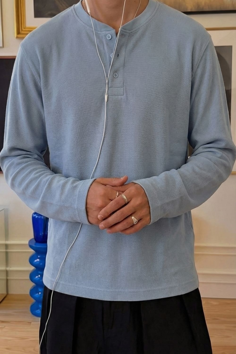 Daybreak Henley - Sky Blue - image 6