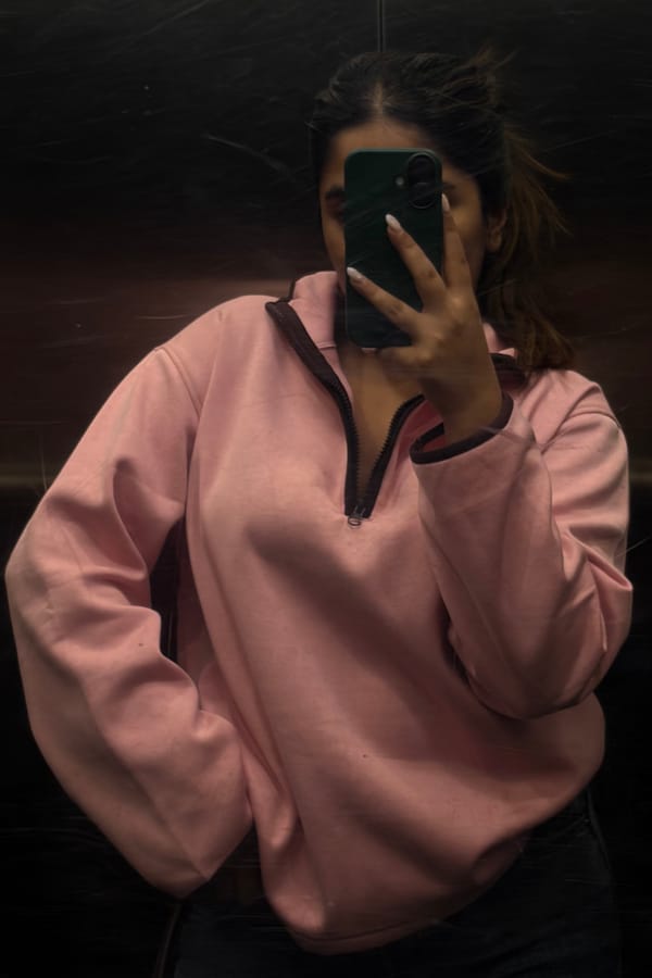 Milk Studios — Snow Cone Quarter Zipper Pink