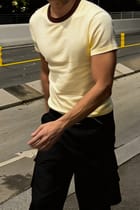 Sun and Surf Tee - Brown Rib view 5