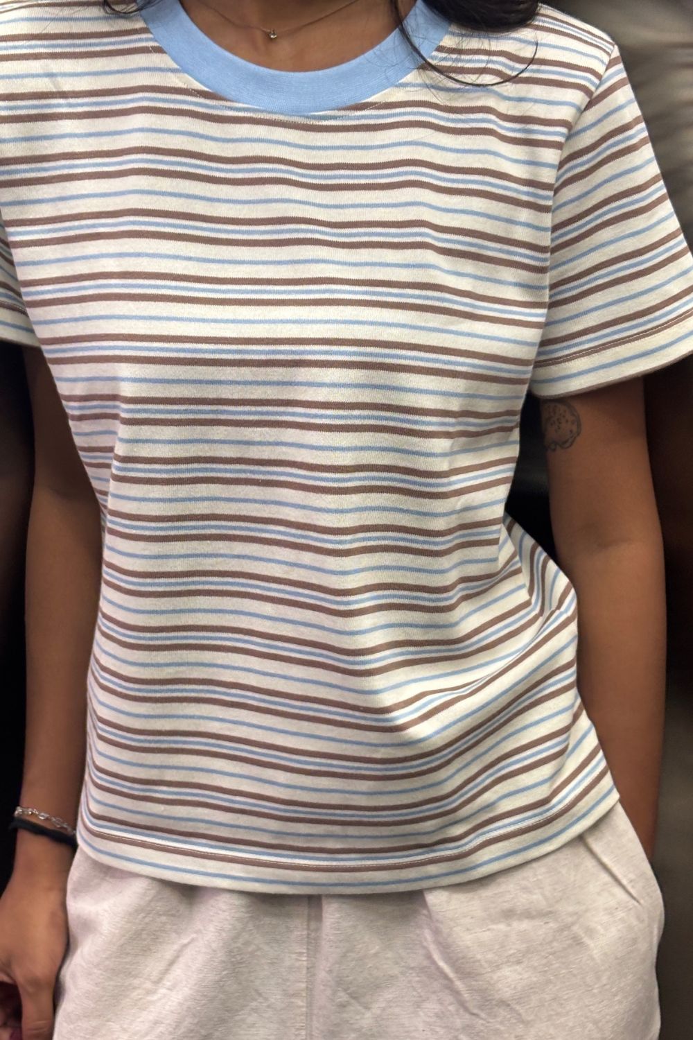 Cream Soda Stripe Tee - image 11