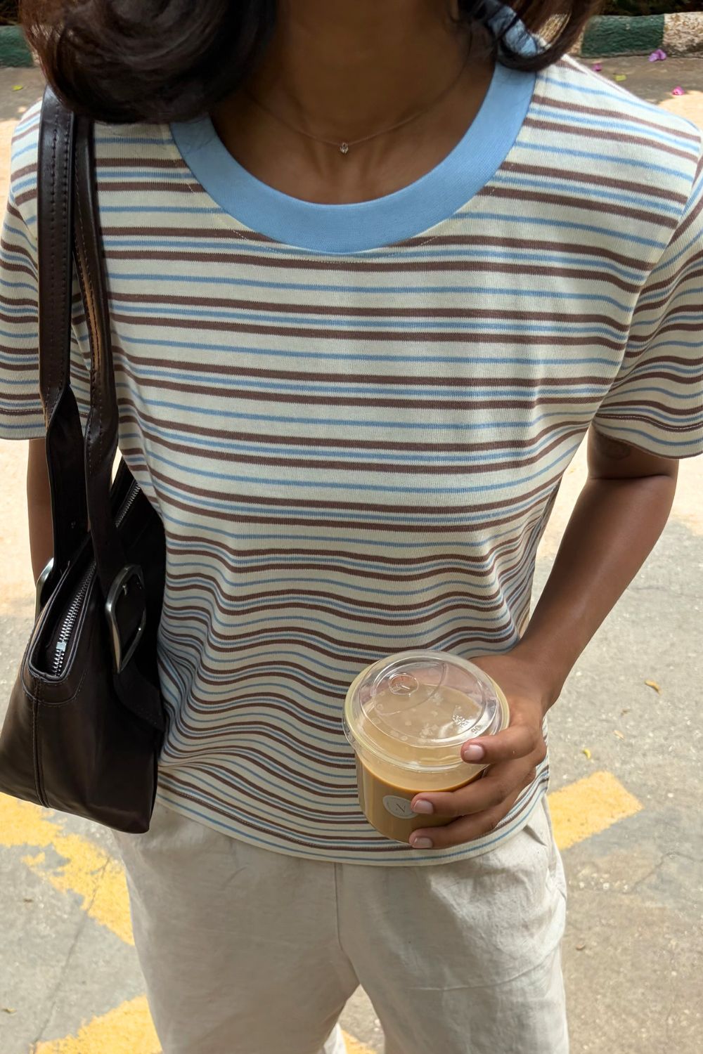 Cream Soda Stripe Tee - image 4