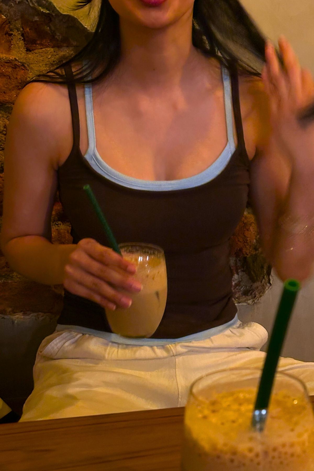Double Scoop Tank - Brown and Blue - image 2