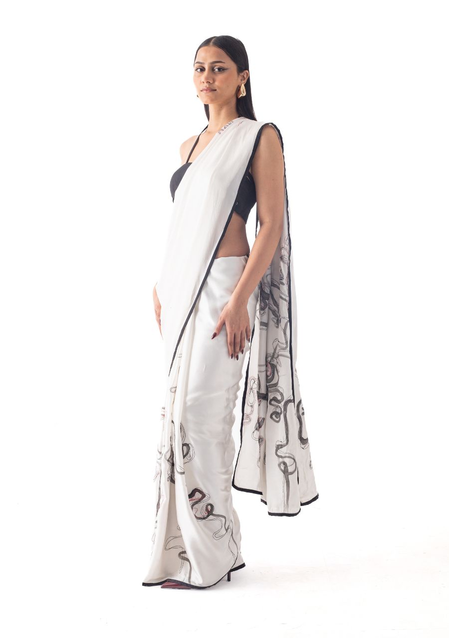 DYE PAINTED SAREE - image 2